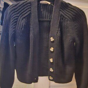 XS Everlane Black Sweater with Buttons